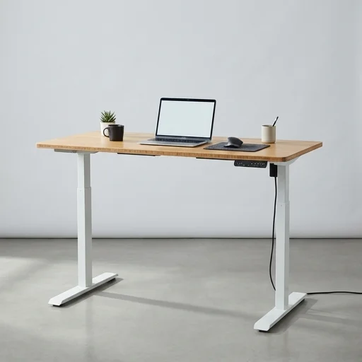 FlexiSpot E5 Bamboo Standing Desk view 2