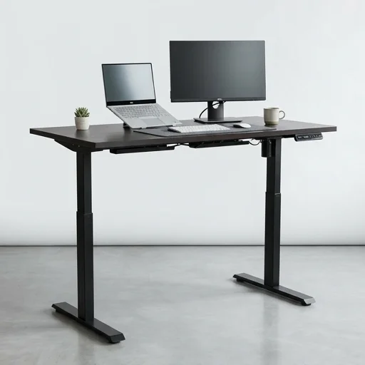 VIVO Electric Height Adjustable Standing Desk view 2